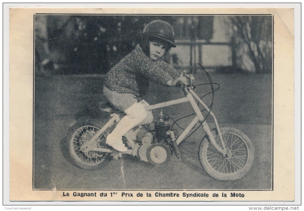 CPSM - BRUNOY (S Et O) - Le Gagnant Du 1er Prix De La Chambre Syndicale Moto - Vélos De Gervaise, La Pyramide à Brunoy - Brunoy