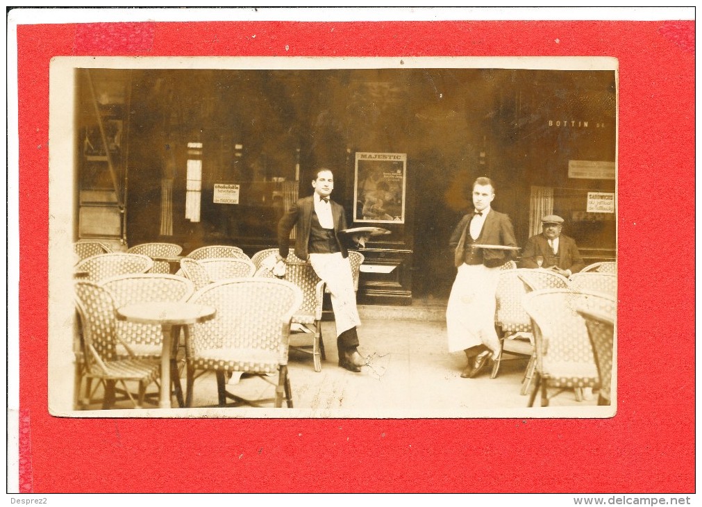 CAFE MAJESTIC   Carte Photo Animée DEUX SCANNS - Caffé