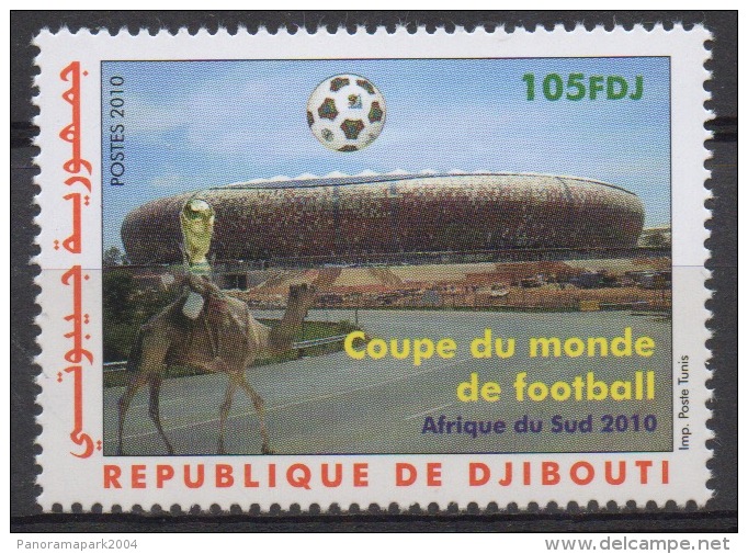 Djibouti Dschibuti 2010 Mi. 814 ** Neuf MNH Coupe Du Monde Football Soccer World Cup FIFA South Africa Fußball WM RARE - 2010 – Afrique Du Sud