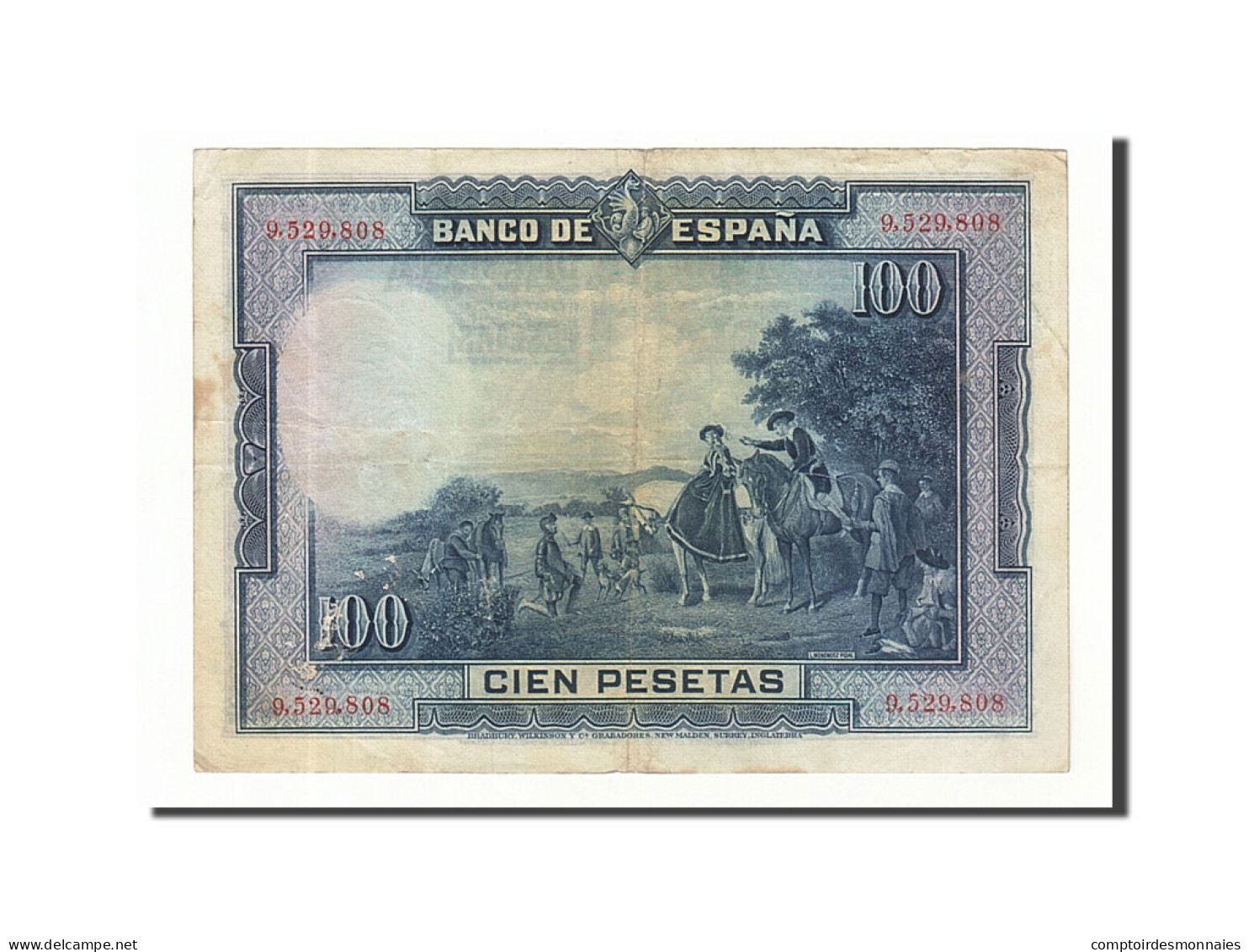 Billet, Espagne, 100 Pesetas, 1928, 1928-08-15, KM:76a, TTB - 100 Pesetas