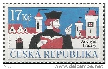 CZ 2016-874 Jeroným Pražský, CZECH REPUBLIK, 1 X 1v, MNH - Unused Stamps