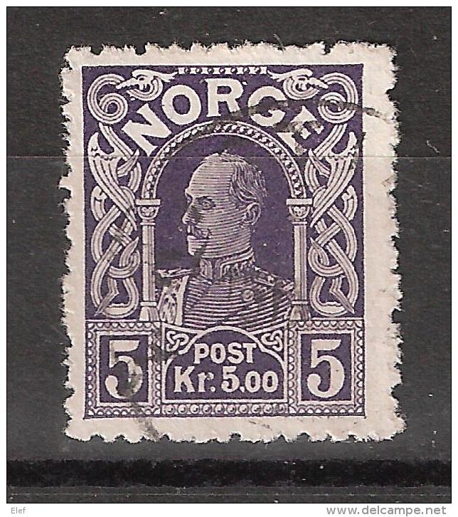 NORGE / Norway / Norvège 1911 , Haakon VII , Yvert  N° 87 , 5 K Violet, TB / VFU, - Oblitérés