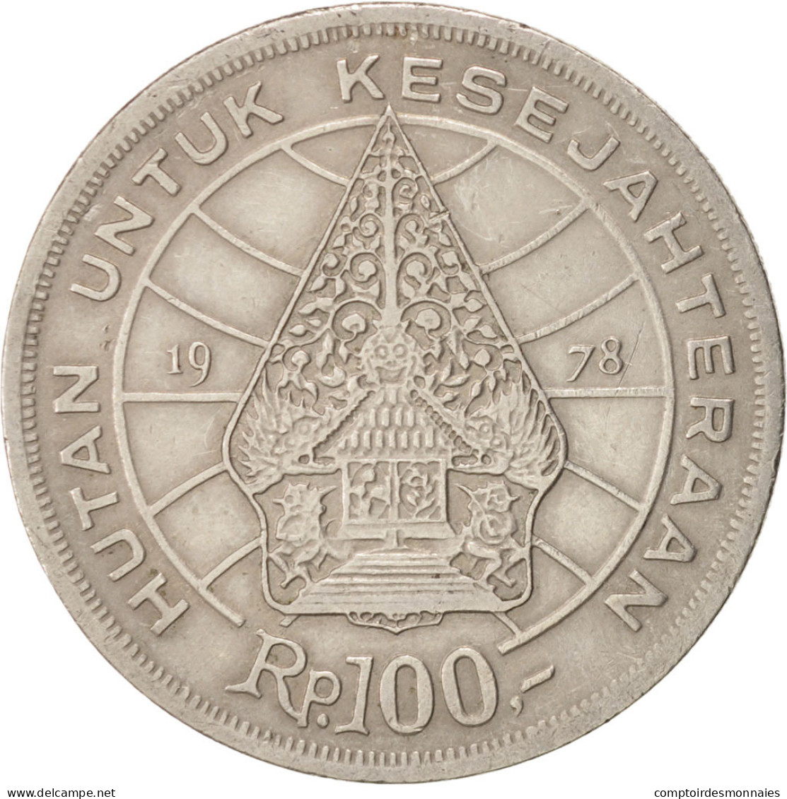 Monnaie, Indonésie, 100 Rupiah, 1978, TTB, Copper-nickel, KM:42 - Indonesia