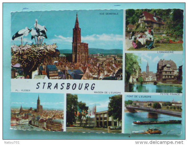 V08-67-bas-rhin-strasbourg-la Petite France -l'orangerie-pl. Kleber-maison De L'europe--pont-vue Generale- - Strasbourg