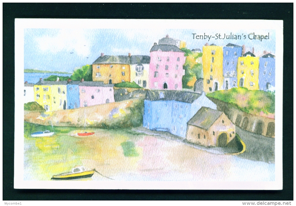 WALES  -  Tenby  St Julian's Chapel  Used Postcard - Pembrokeshire