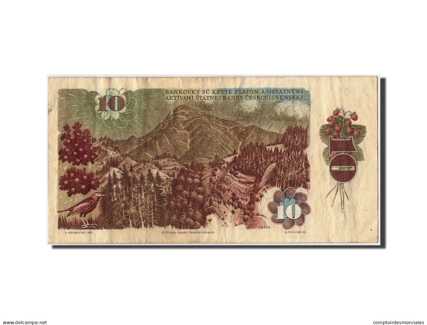 Billet, Tchécoslovaquie, 10 Korun, 1986, Undated, KM:94, TB - Tchécoslovaquie