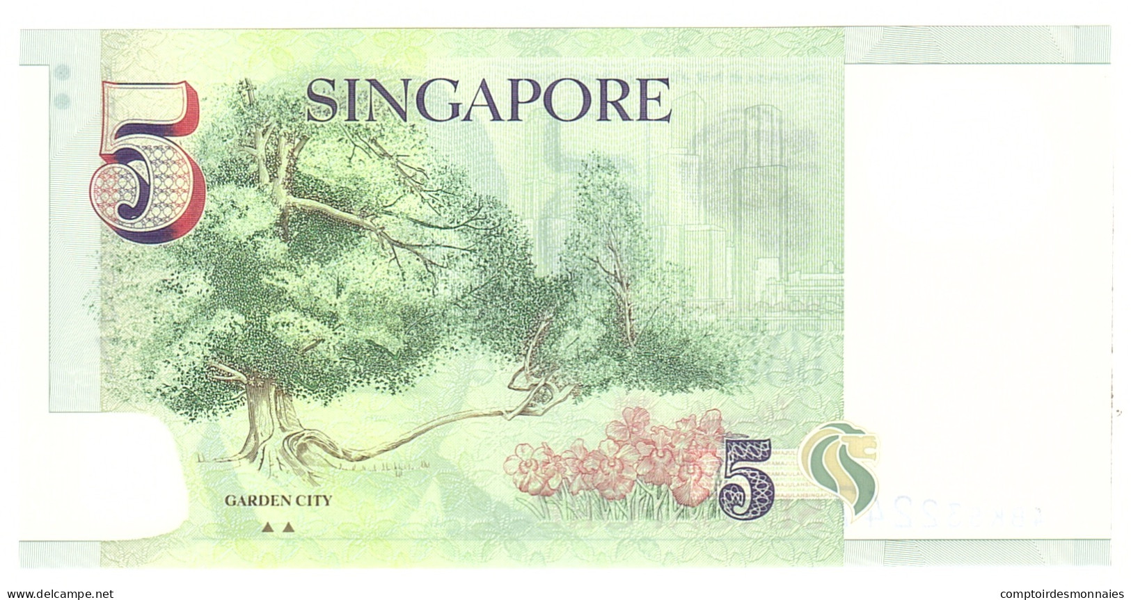 Billet, Singapour, 5 Dollars, 2005, Undated, KM:47, NEUF - Singapur