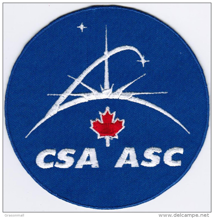 Canadian Space Agency CSA Badge Iron On Embroidered Patch - Ecussons Tissu