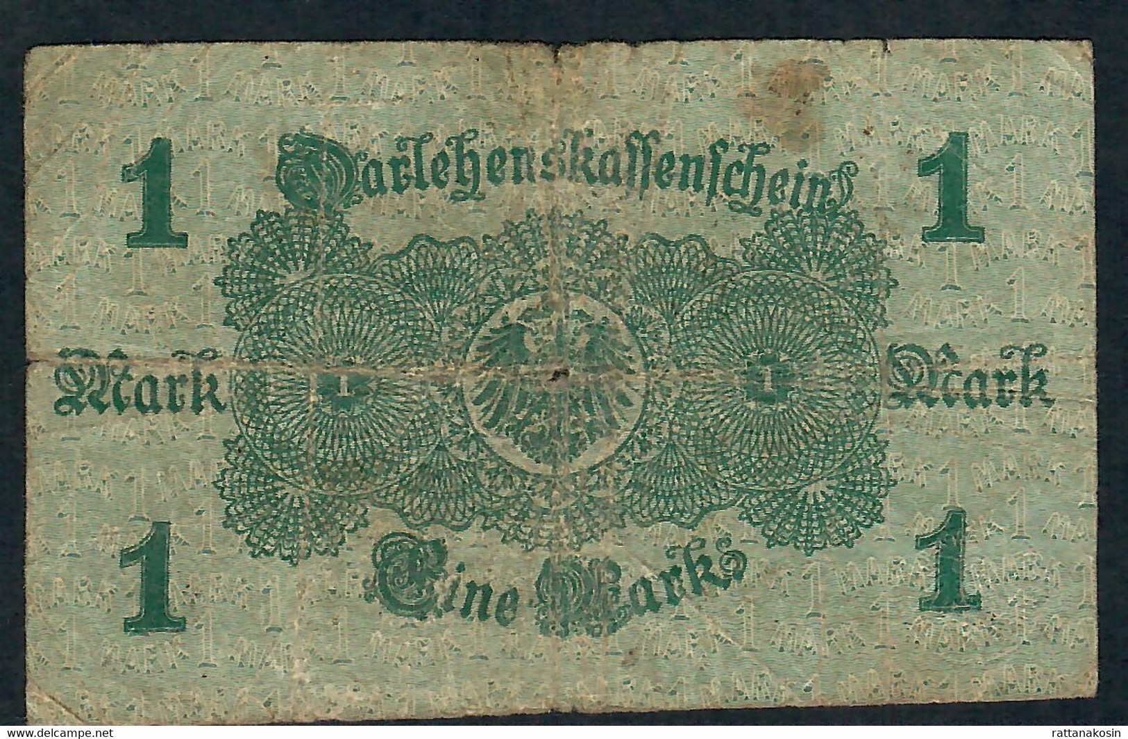 GERMANY P51c 1 MARK  12.8.1914 RED NUMBERS    FINE - Autres & Non Classés