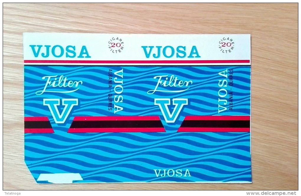 Old Empty Flattened Cigarette Pack VJOSA - Albania 1980´s - Schnupftabakdosen (leer)