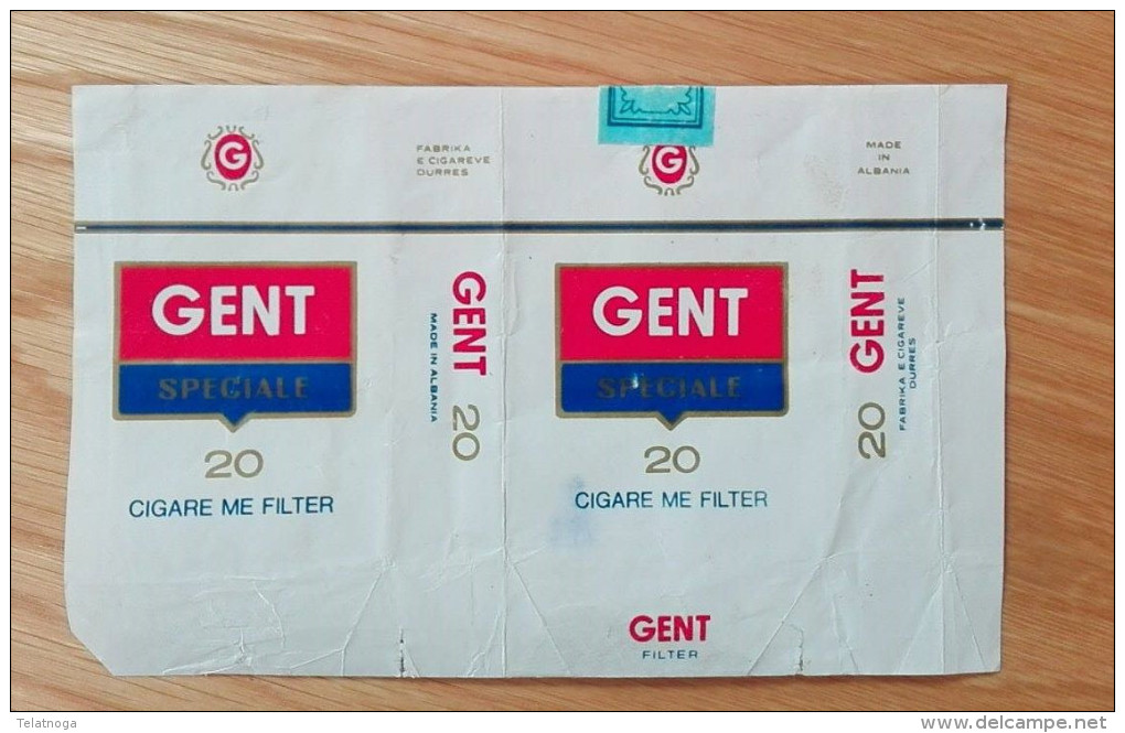 Old Empty Flattened Cigarette Pack GENT SPECIALE - Albania 1980´s - Tabaksdozen (leeg)