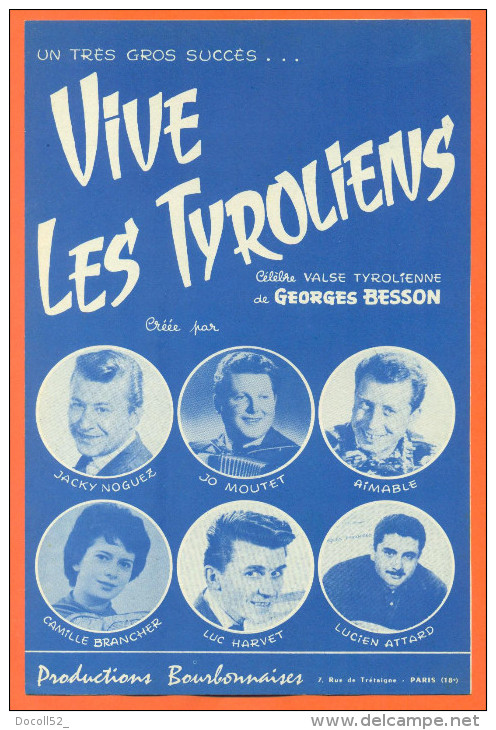 Partition  " Vive Les Tyroliens Et Vive Le Musette " Valse De Georges Besson - 14 Pages - Musica Popolare