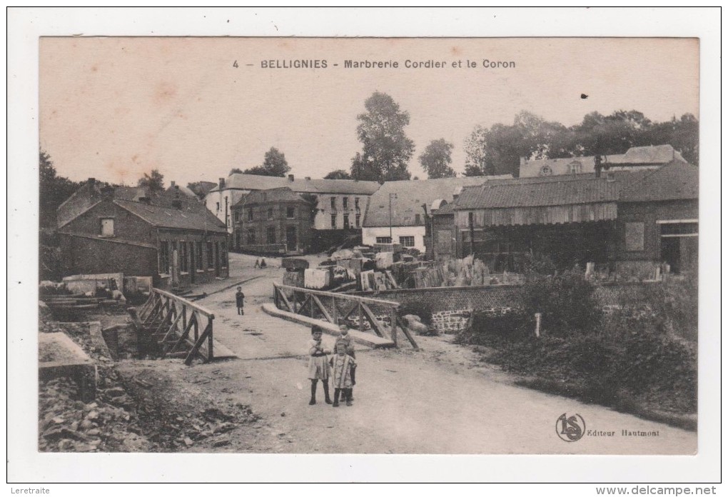 59 - Bellignies - Marbrerie Cordier Et Le Coron - Autres & Non Classés