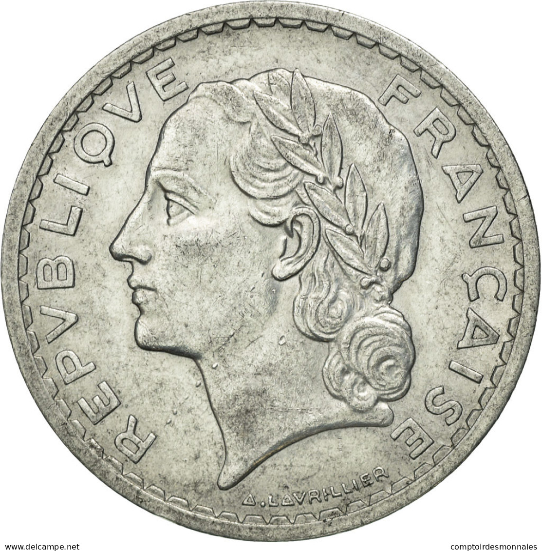 Monnaie, France, Lavrillier, 5 Francs, 1949, Paris, TTB, Aluminium, KM:888b.1 - J. 5 Francs