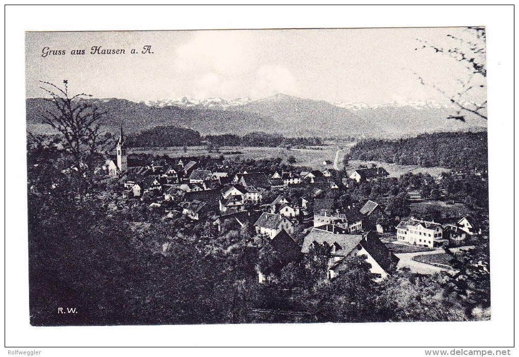 AK ZH Hausen A. Albis Ges. 5.8.1916 Mettmenstetten Foto RW - Hausen Am Albis 