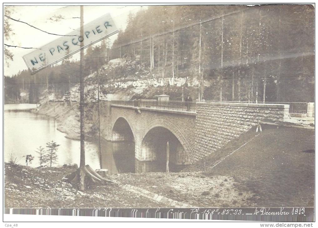 Doubs : Rare, Ligne Frasne-Vallorbe, Retirage Photo, Le Pont Du Mont La Croix, Bien Lire Le Descriptif - Other & Unclassified