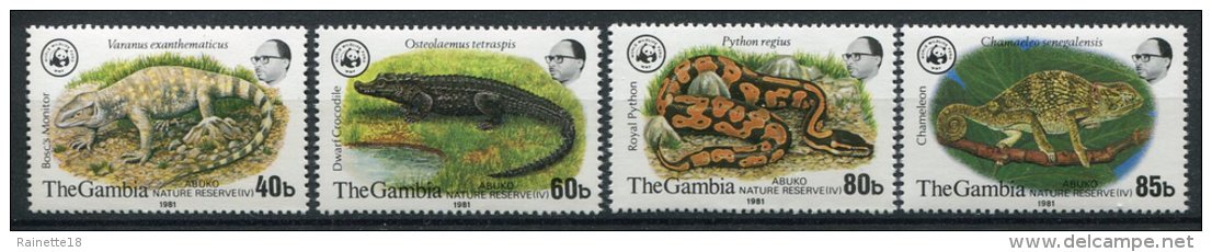 Gambie           431/434  **    Reptiles - Gambie (1965-...)