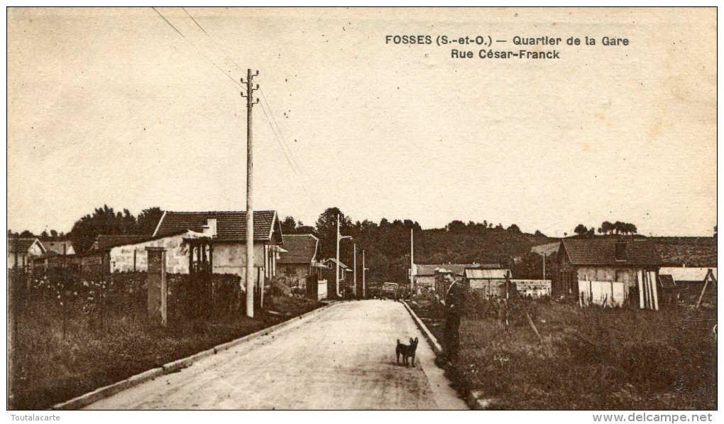 CPA 95 FOSSES QUARTIER DE LA GARE RUE CESAR FRANCK - Fosses