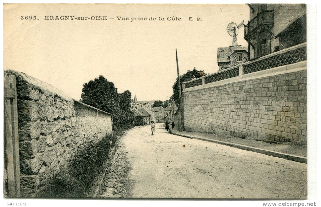 CPA 95 ERAGNY SUR OISE VUE PRISE DE LA COTE - Eragny