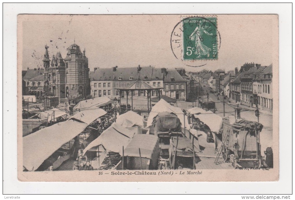 59 - Solre-le-Chateau. -  Le Marché - Solre Le Chateau