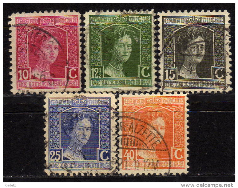 LUXEMBURG 1914 - Lot 5 Verschiedene  Used - 1914-24 Marie-Adelaide