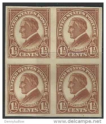 US 1925  Sc#576   Harding Block  MNH**   2016 Scott Value $10.80 - Neufs