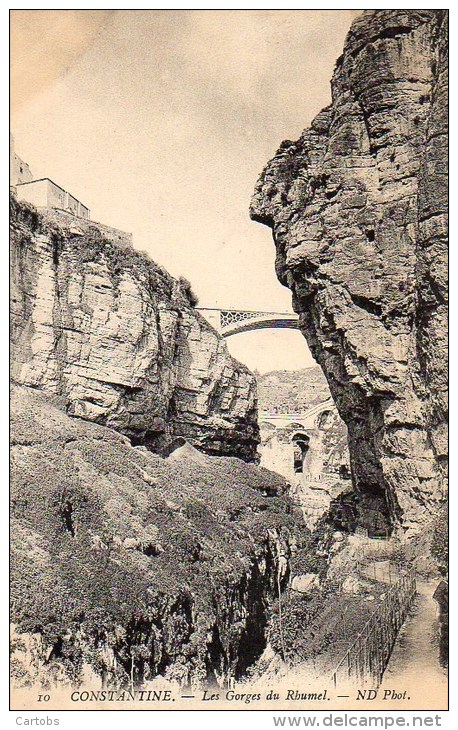 Algérie CONSTANTINE Les Gorges Du Rhumel - Constantine