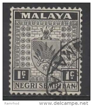 NEGRI SEMBILAN 1935  Arms Of Negri Sembilan - 1c. - Black  FU - Negri Sembilan