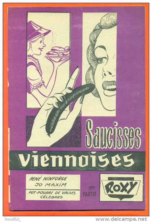 Partition " Saucisses Viennoises " Pot Pourri De Valses Par René Ninforge - 22 Pages - Música Folclórica