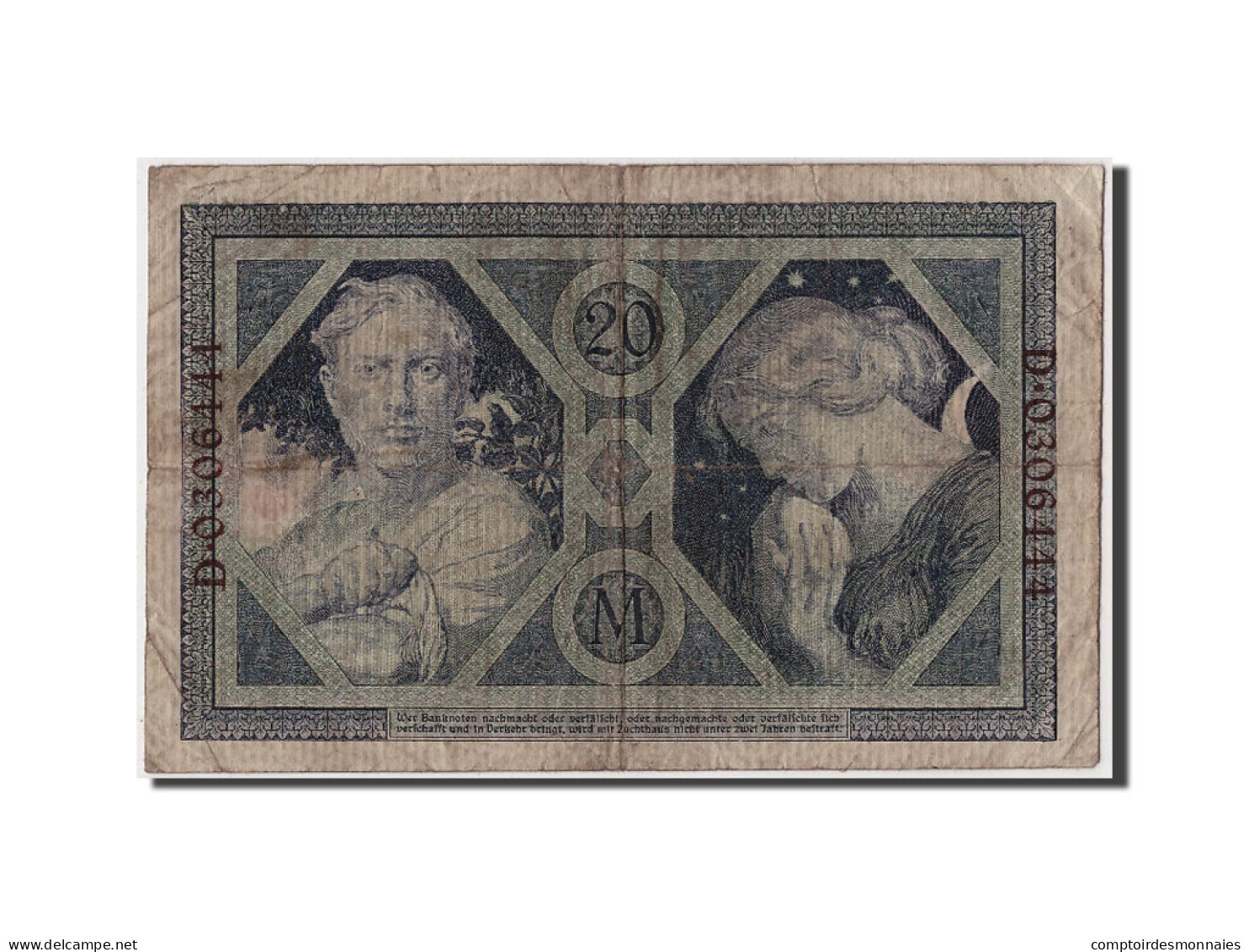 Billet, Allemagne, 20 Mark, 1915, 1915-11-04, KM:63, TB - 20 Mark