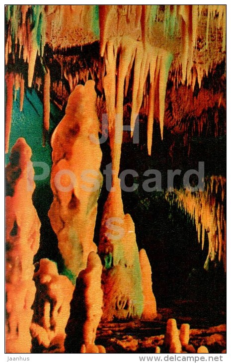 Stalactite - Stalacmite - New Athos Cave - Novyi Afon - Abkhazia - 1978 - Georgia USSR - Unused - Géorgie