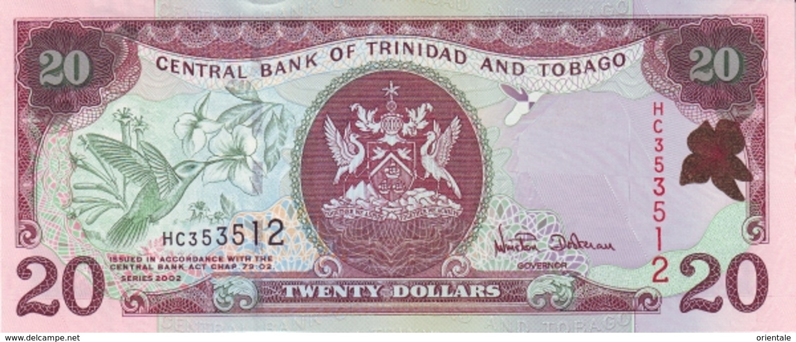 TRINIDAD & TOBAGO P. 44a 20 D 2002 UNC - Trinidad & Tobago