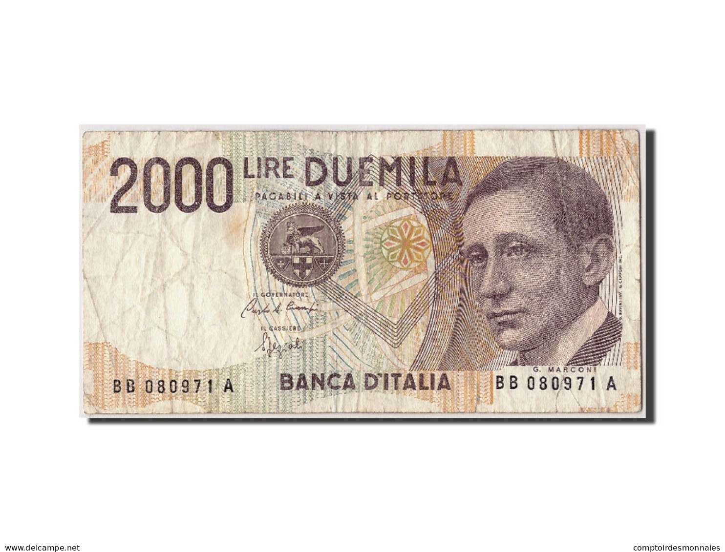 Billet, Italie, 2000 Lire, 1990, Undated, KM:115, TB - 2000 Lire