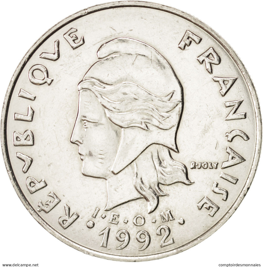 Monnaie, Nouvelle-Calédonie, 20 Francs, 1992, Paris, SPL+, Nickel, KM:12 - Nieuw-Caledonië