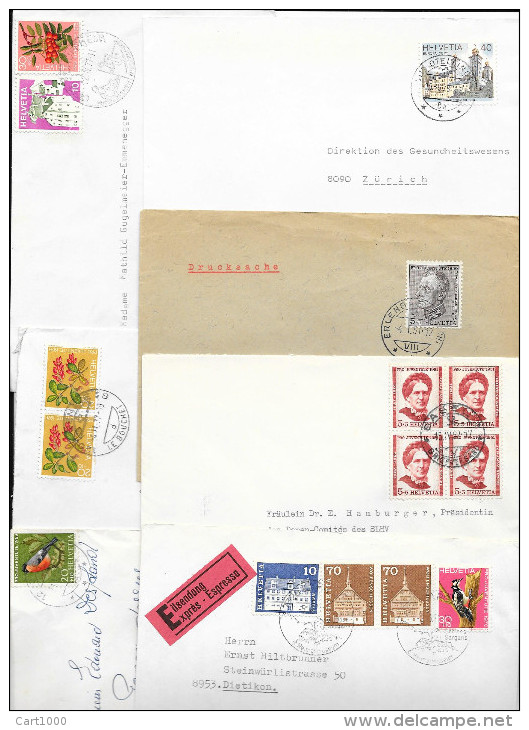 LOTTO LOT 140 COVER 1904/1980 SUISSE SWITZERLAND - Collections