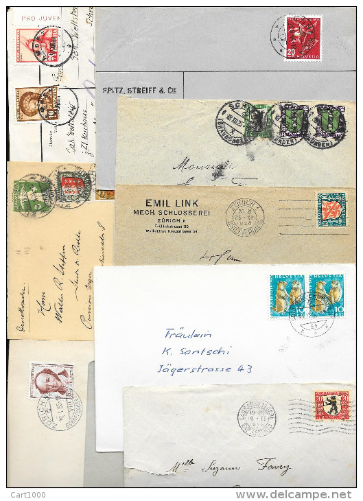 LOTTO LOT 140 COVER 1904/1980 SUISSE SWITZERLAND - Collections