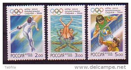 RUSSIA / RUSSIE - 2000 - Jeux Olimpiqies - Sydney - 3v** - Nuevos