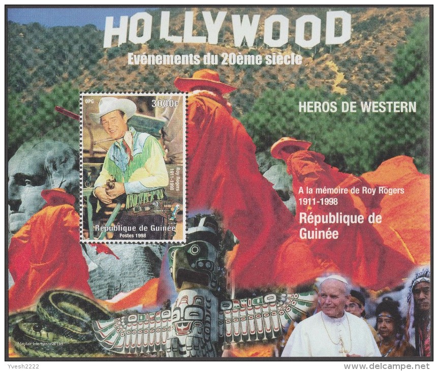 Guinée 1998. Héros De Western, Roy Rogers. Jean-Paul II, Serpent - Cinema