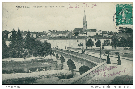 88 CHATEL SUR MOSELLE / Vue Générale Et Pont Sur La Moselle / - Chatel Sur Moselle