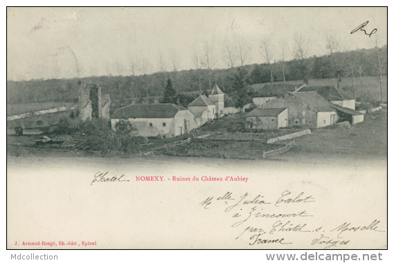 88 CHATEL SUR MOSELLE / Nomexy, Les Ruines Du Château D'Aubiey / - Chatel Sur Moselle