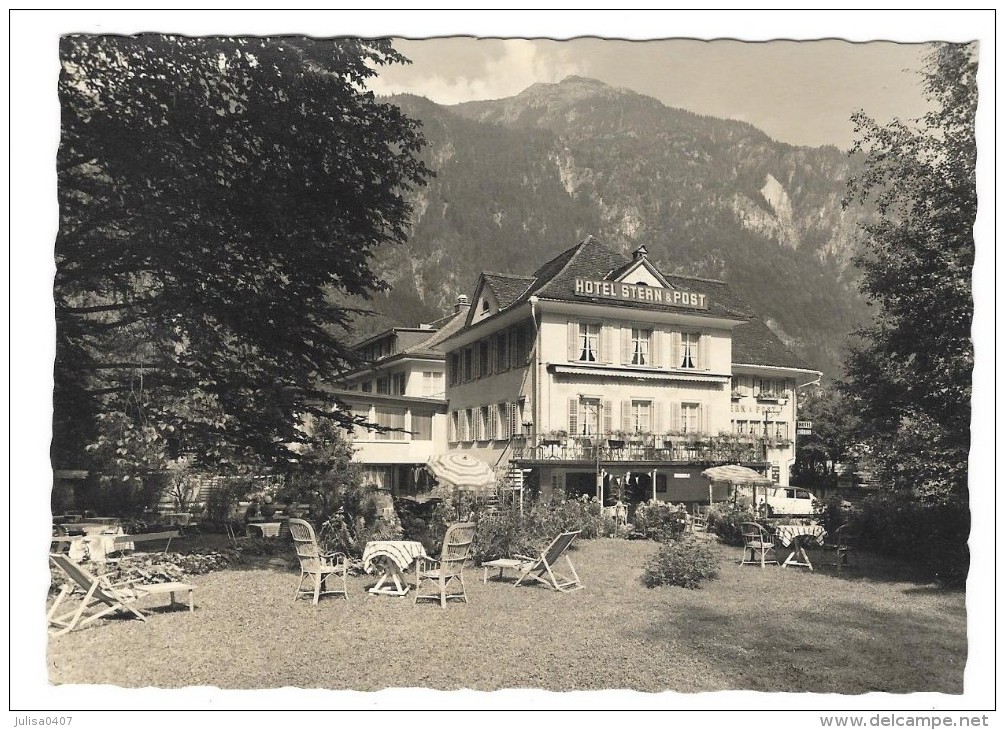 AMSTEG (Suisse) Cpsm Hotel Stern Et Post - Autres & Non Classés