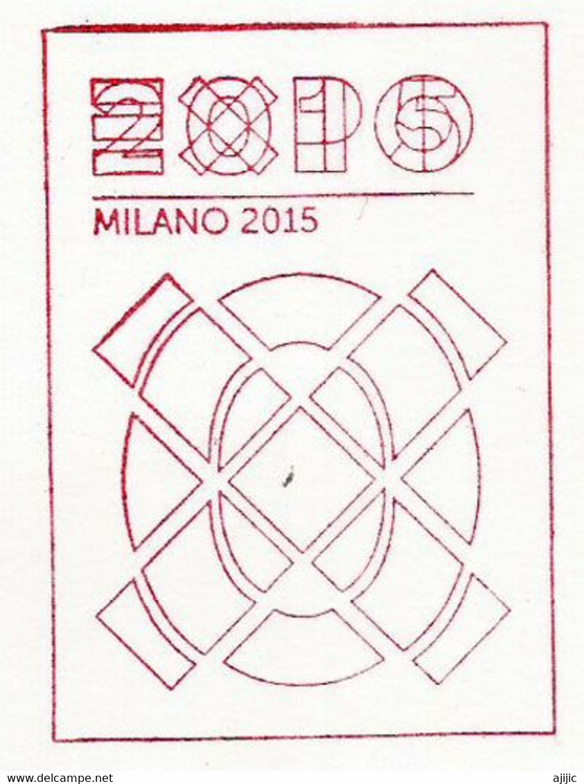 AZERBAIJAN. EXPO UNIVERSELLE MILANO 2015. Lettre Du Pavillon D'Azerban à Milan,  Avec Timbre Tortue Azerbaijan - 2015 – Milaan (Italië)