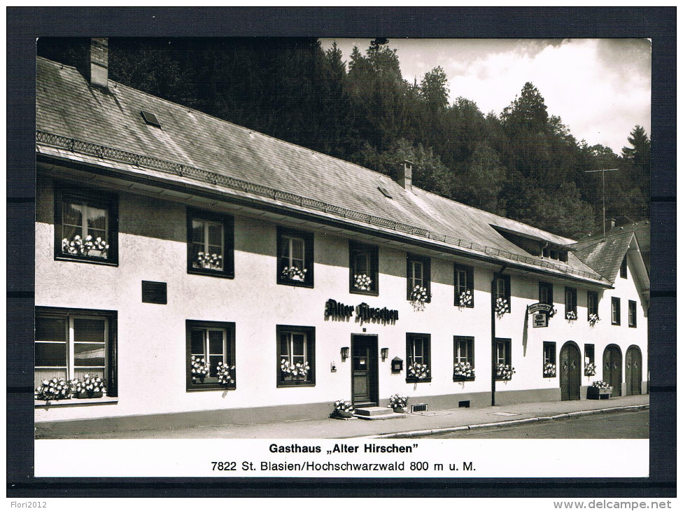 (D063) AK St. Blasien - Gasthaus Alter Hirschen - St. Blasien