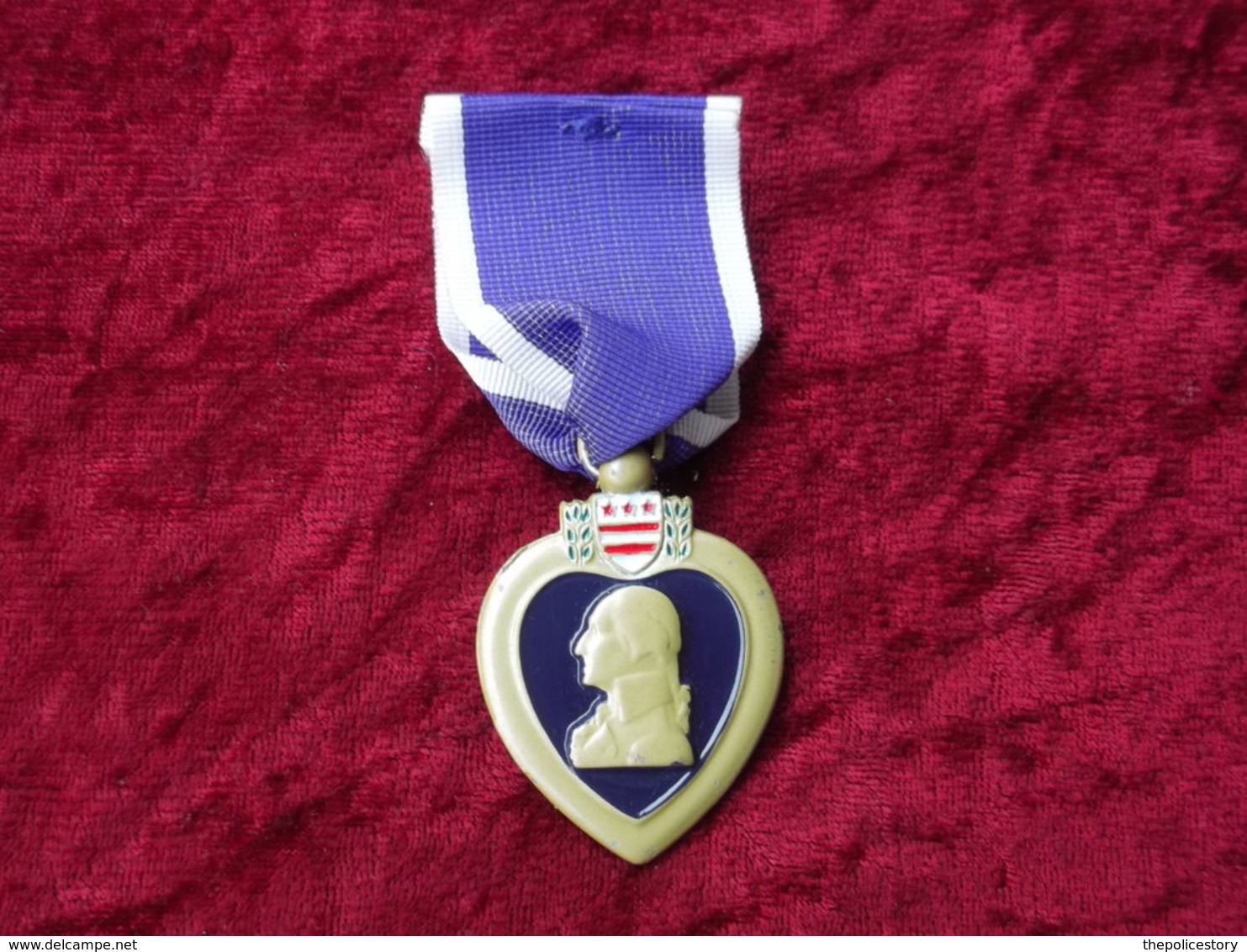 Purple Heart For Military Merit Stati Uniti Con Nastrino - Stati Uniti