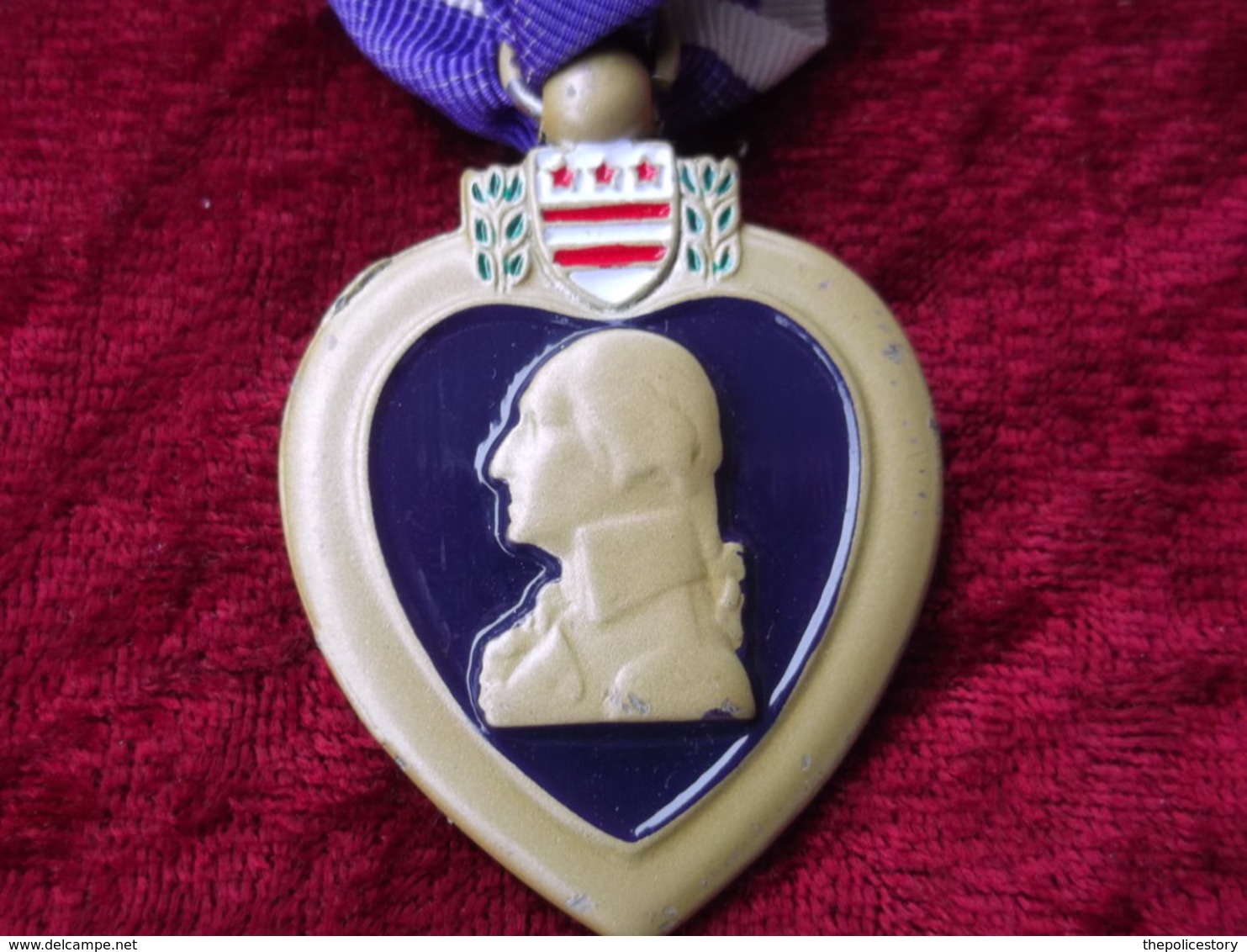 Purple Heart For Military Merit Stati Uniti Con Nastrino - Estados Unidos