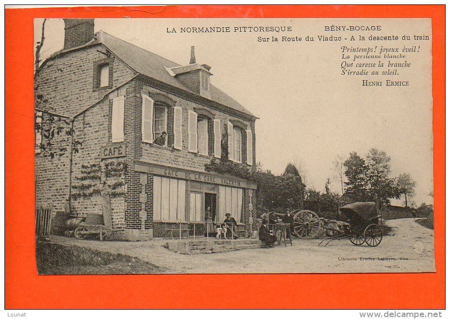 14 BENY BOCAGE : Sur La Route Du Viaduc - A La Descente Du Train - Autres & Non Classés