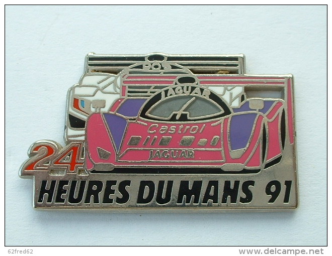 Pin´s  24H DU MANS 91 - JAGUAR - PEUGEOT 905 - Jaguar