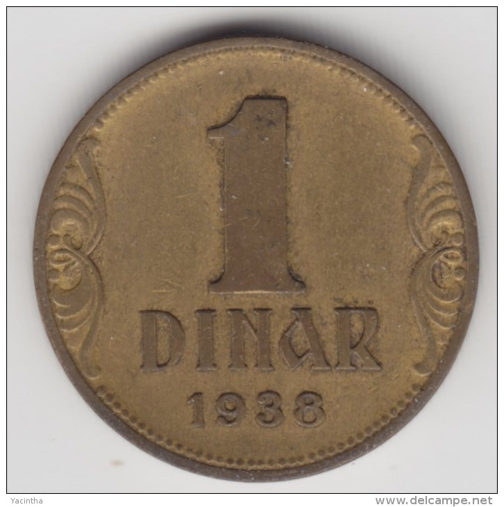 @Y@    Joegoslavie 1 Dinar  1938     (2972) - Yugoslavia