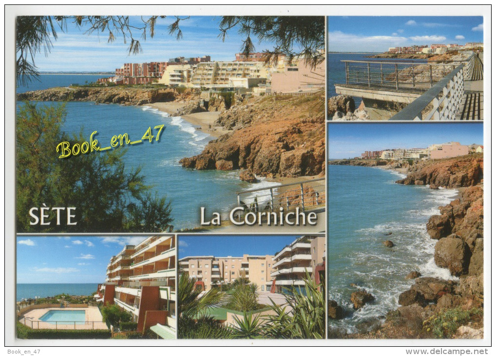 {62317} 34 Hérault Sète , La Corniche , Multivues ; Divers Aspects - Sete (Cette)