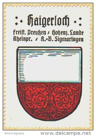 Werbemarke (Reklamemarke, Siegelmarke) Kaffee Hag : Wappen Von Haigerloch - Tee & Kaffee